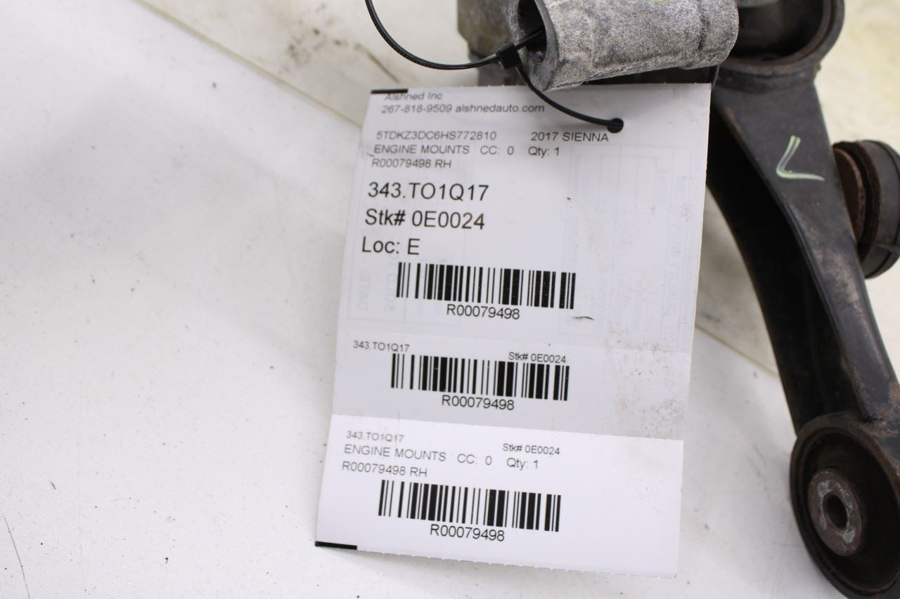 2017-20 Toyota Sienna LE 3.5L FWD RH Side Upper Engine Mount Bracket 12363-0P190 - Alshned Auto Parts