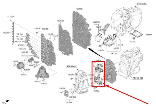 21-23 Kia Sorento X-Line SX Prestige 2.5L AWD Auto Trans Valve Body E-Module 34K - Alshned Auto Parts