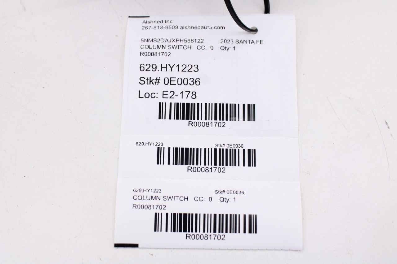 2021-23 Hyundai Santa Fe SEL 2.5L Steering Column Light Turn Signal Wiper Switch12