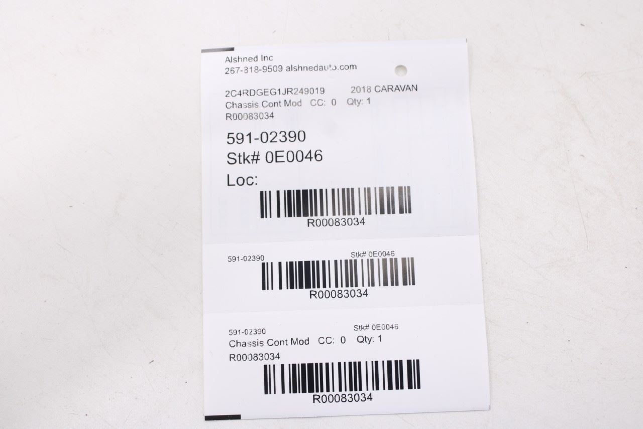 11-18 Dodge Grand Caravan GT Telematics Communication Control Module 05091960AD 11