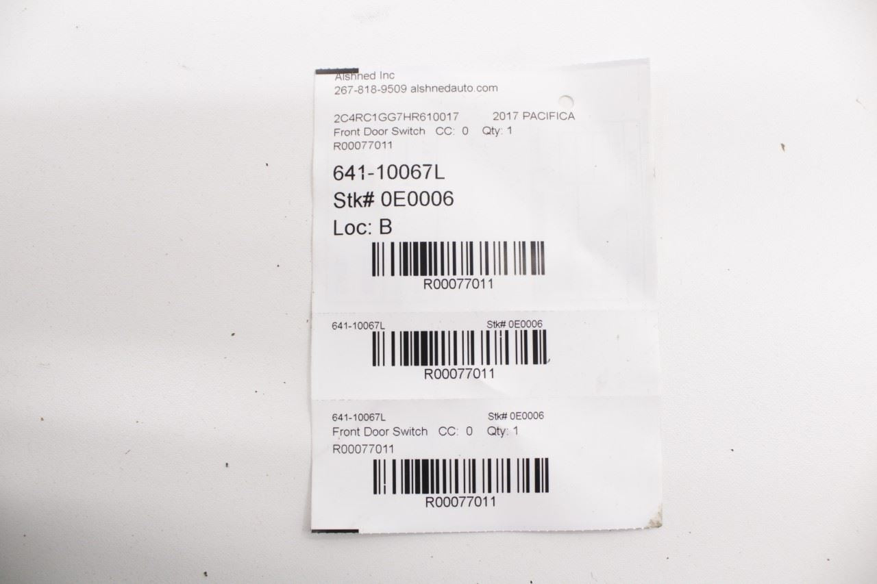 17-24 Chrysler Pacifica Limited Front Left Master Power Window Switch 68234094AC - Alshned Auto Parts