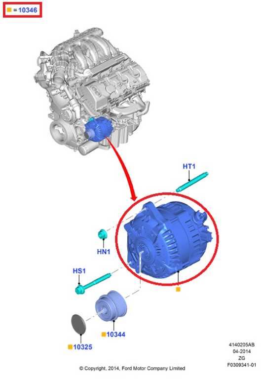 2015-2017 Ford Mustang Conv 3.7L V6 Alternator Engine Generator GR3T-10300-DA - Alshned Auto Parts