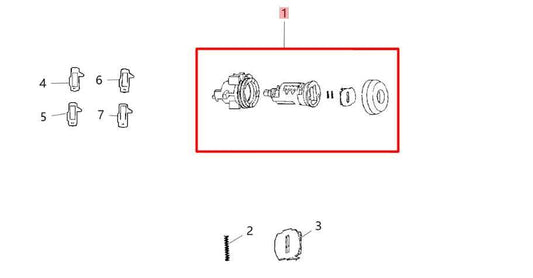 02-18 Jeep Wrangler Sport 2dr Front Right and Left Side Door Lock Cylinders Set - Alshned Auto Parts