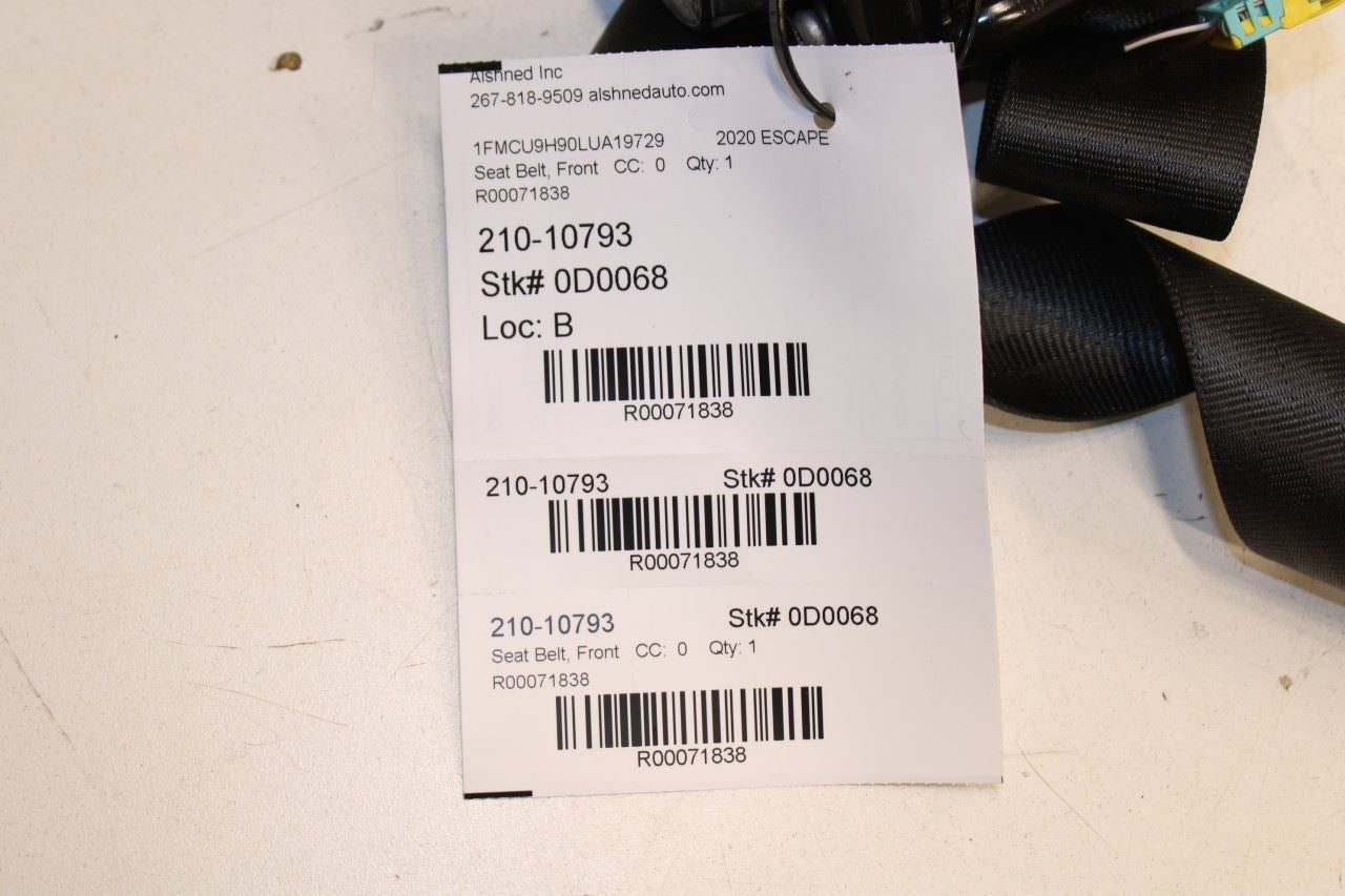 2020-25 Ford Escape SEL 2.0L AWD Front Passenger Right Side Seat Belt Retractor - Alshned Auto Parts