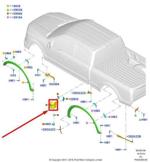 2015-2020 Ford F150 XL Super Cab Rear Right Truck Cab Lower Corner Panel Molding - Alshned Auto Parts