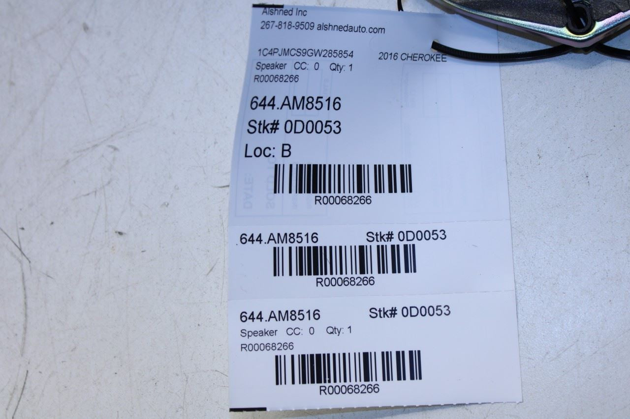 2014-23 Jeep Cherokee 75th Anniversary Front Right Door Audio Speaker 5091019AB - Alshned Auto Parts