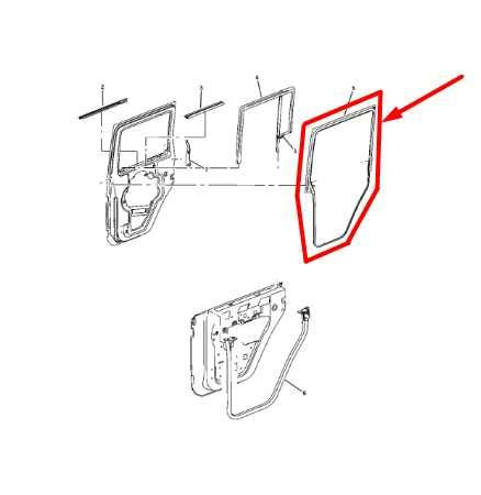 2007-2017 Jeep Wrangler Sahara Rear Left Door Body Weatherstrip 55395719AO OEM - Alshned Auto Parts