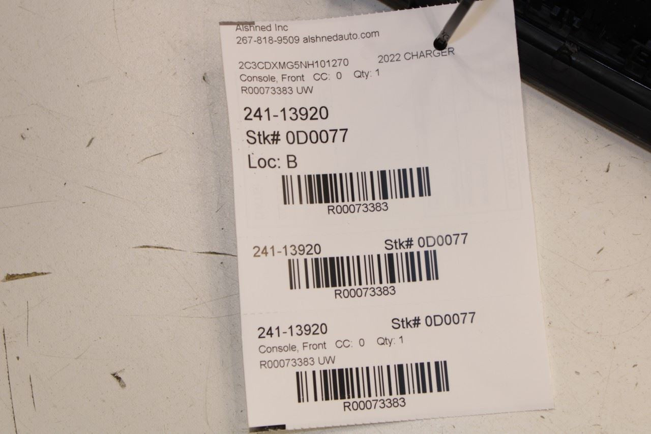 15-23 Dodge Charger GT RR Console Back Finish Panel w/ Air Vent and Switches - Alshned Auto Parts