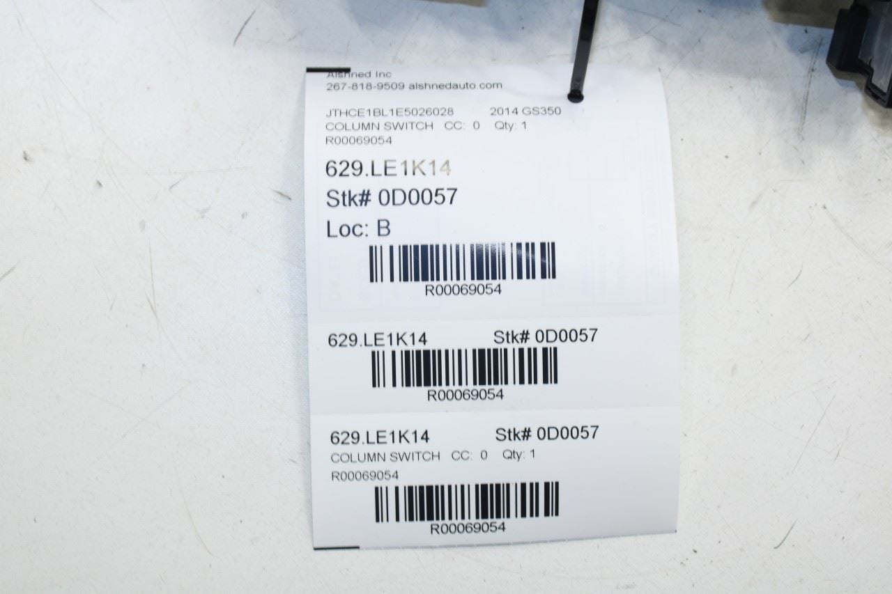 2013-2020 Lexus GS350 3.5L AWD Steering Column Light Turn Signal Wiper Switch - Alshned Auto Parts