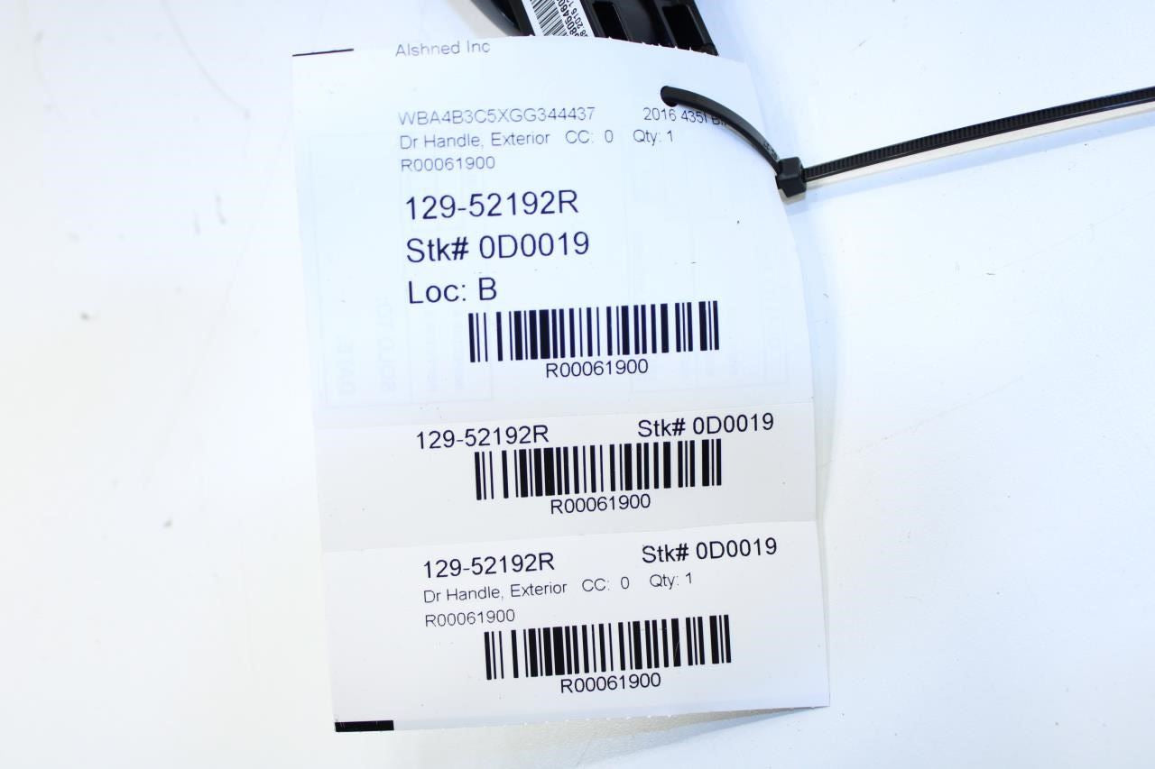 2015-16 BMW 435i Gran Coupe xDrive Rear RH Door Exterior Handle 51210445184 OEM - Alshned Auto Parts