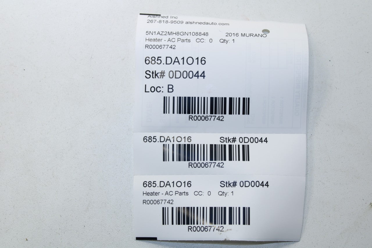 15-24 Nissan Murano Platinum HVAC Blend Door Actuator Motor Set of 4 27732-A070A - Alshned Auto Parts