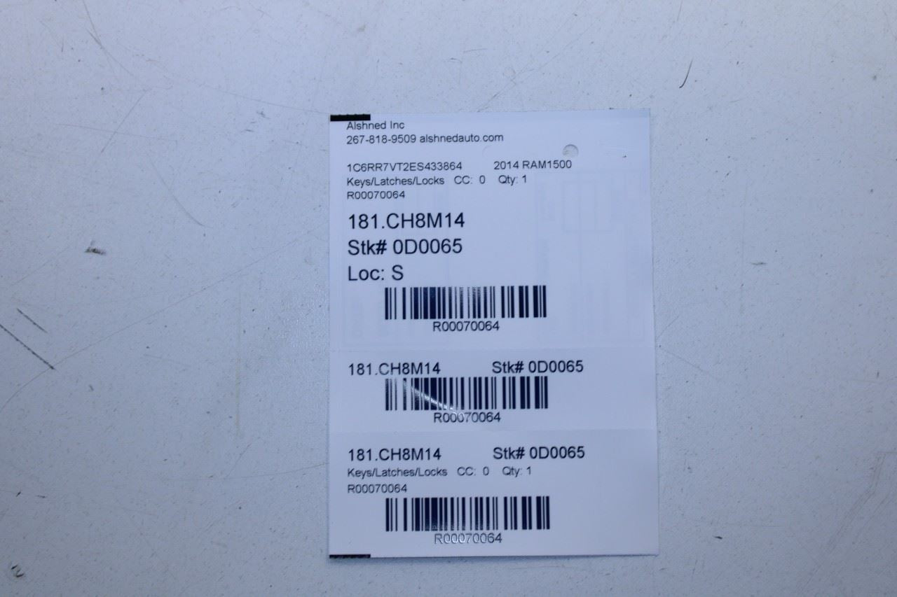 13-14 Ram 1500 Laramie 5.7L Integrated Key Keyless Remote Entry Fob Transmitter - Alshned Auto Parts