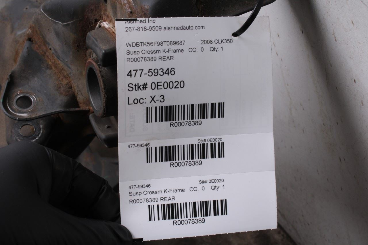 2006-2009 Mercedes-Benz CLK 350 RWD Rear Crossmember Subframe 2033505808 OEM - Alshned Auto Parts