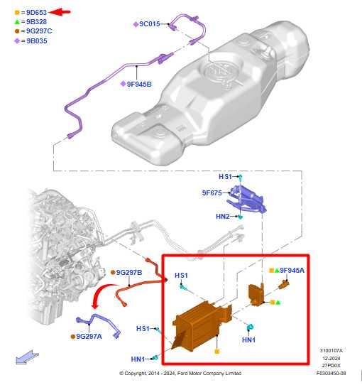 2015-20 Ford F150 2.7L Fuel Vapor Evaporator Emission Canister FL3Z-9D653-A OEM - Alshned Auto Parts