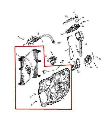 17-25 Jeep Compass Latitude Front LH Door Window Regulator w/ Carrier 68292083AA - Alshned Auto Parts