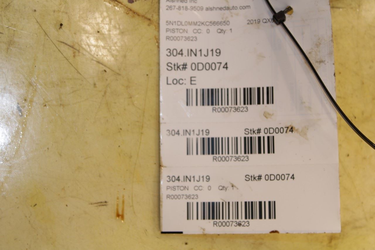 17-24 Infiniti QX60 Pure 3.5L Engine Piston Right w/ Connecting Rod 12010-6KA1A - Alshned Auto Parts