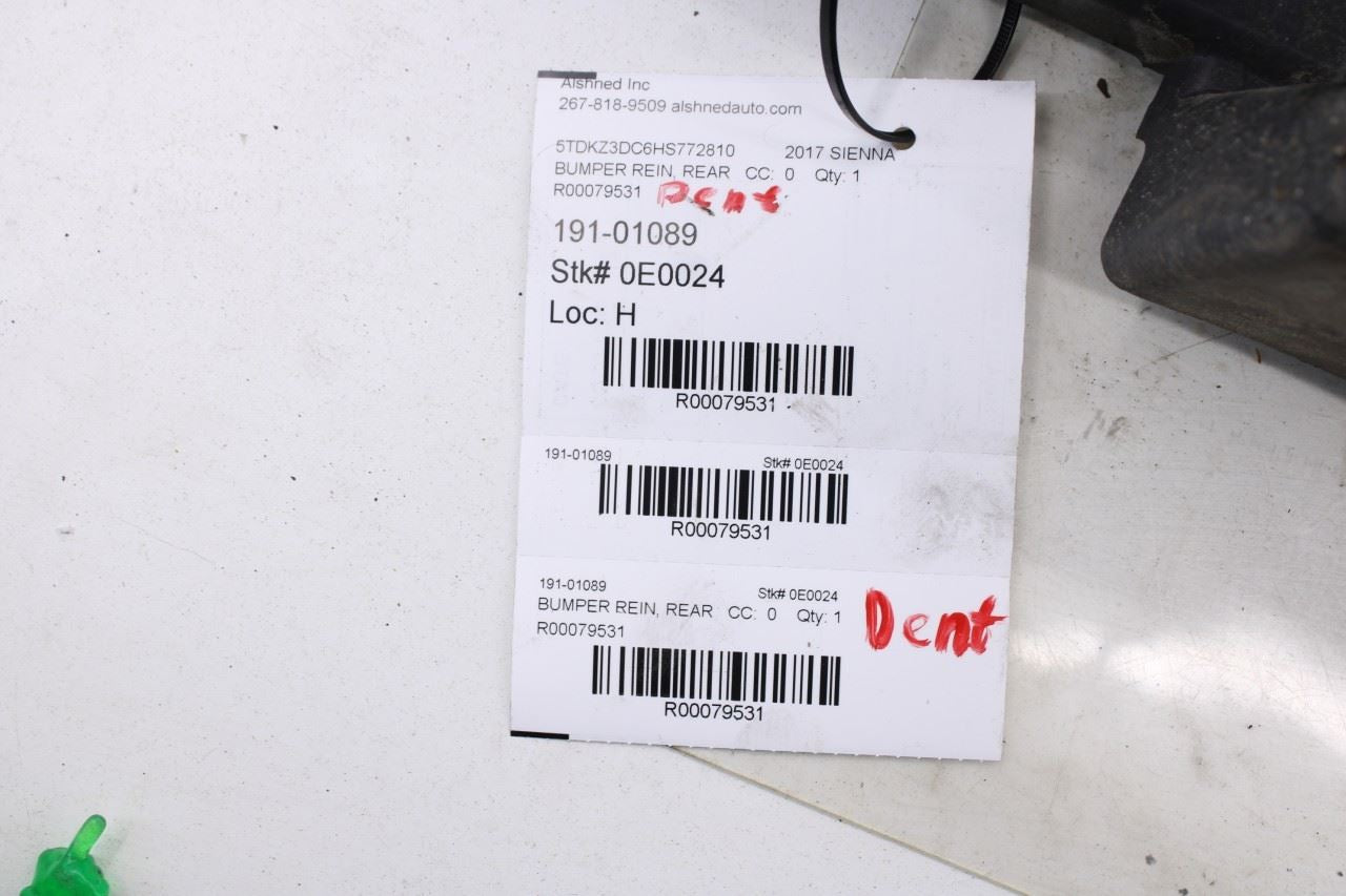 2011-2020 Toyota Sienna LE Rear Bumper Impact Energy Absorber 52615-08031 OEM - Alshned Auto Parts