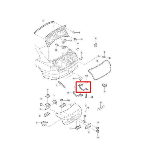 11-18 Volkswagen Jetta Sport Rear RH and LH Tailgate Trunk Lid Hinge 5C6827302D - Alshned Auto Parts