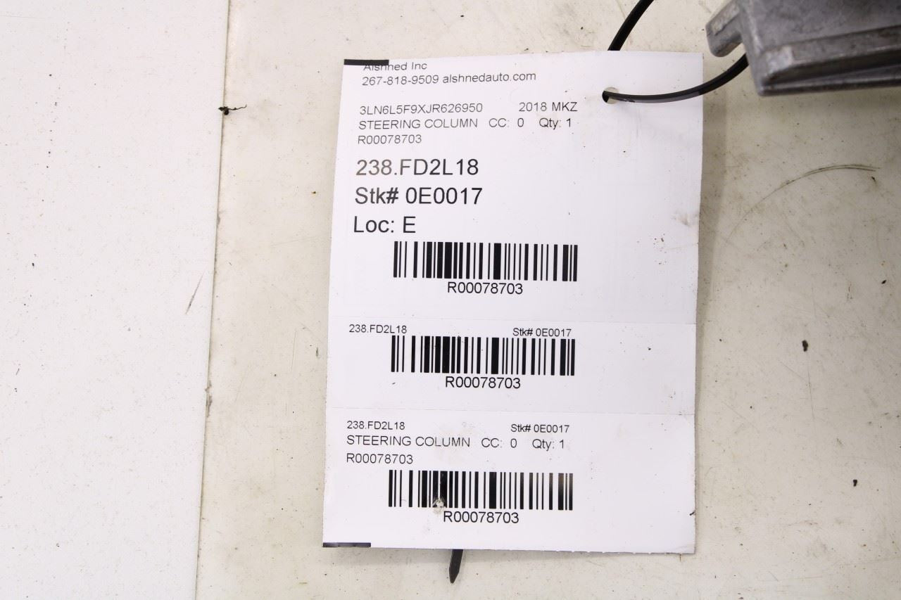 2017-20 Lincoln MKZ Reserve 2.0L AWD Steering Column Assembly HP5C-3G506-AF OEM - Alshned Auto Parts