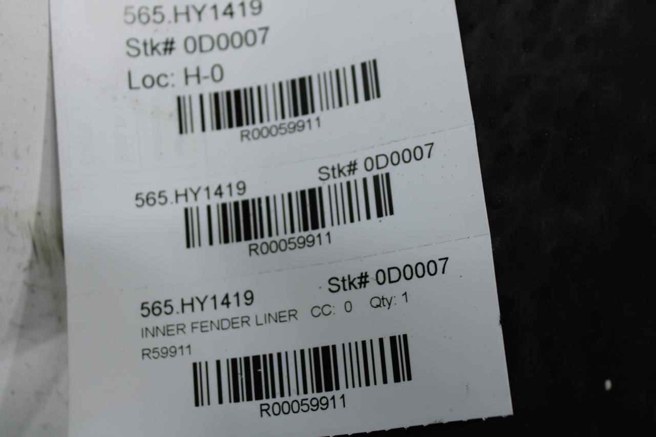 2019-20 Hyundai Santa Fe Front Right Fender Liner Splash Shield 86812-S2000 OEM - Alshned Auto Parts