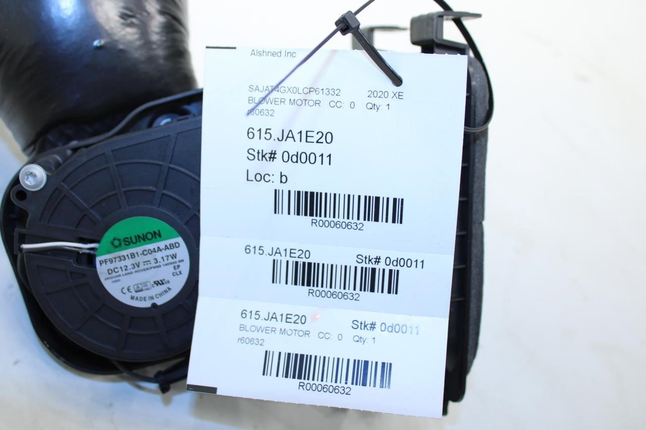 17-20 Jaguar XE R-Dynamic S Diffuser Cooling Duct Blower Motor GX63-455A26-BC - Alshned Auto Parts