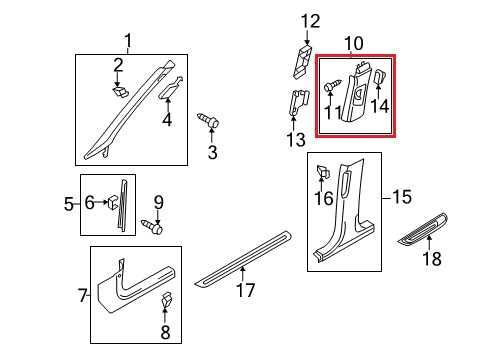 2010-16 Audi S4 Right and Left Garnish Upper Center B-Pillar Molding 8K0-867-281 - Alshned Auto Parts