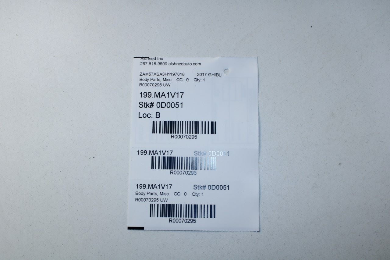 2017-21 Maserati Ghibli Front Right and Left Side Door Step Sill Plate 670013727 - Alshned Auto Parts