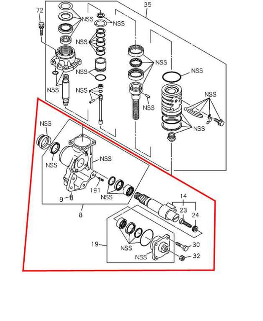 2008-2026 Isuzu NPR HD 6.0L RWD Power Steering Gear Box 898110220 OEM - Alshned Auto Parts