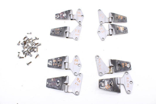 07-16 Jeep Wrangler Unlimited Sport Front Rear RH and LH Door Hinge Set w/ Bolts - Alshned Auto Parts