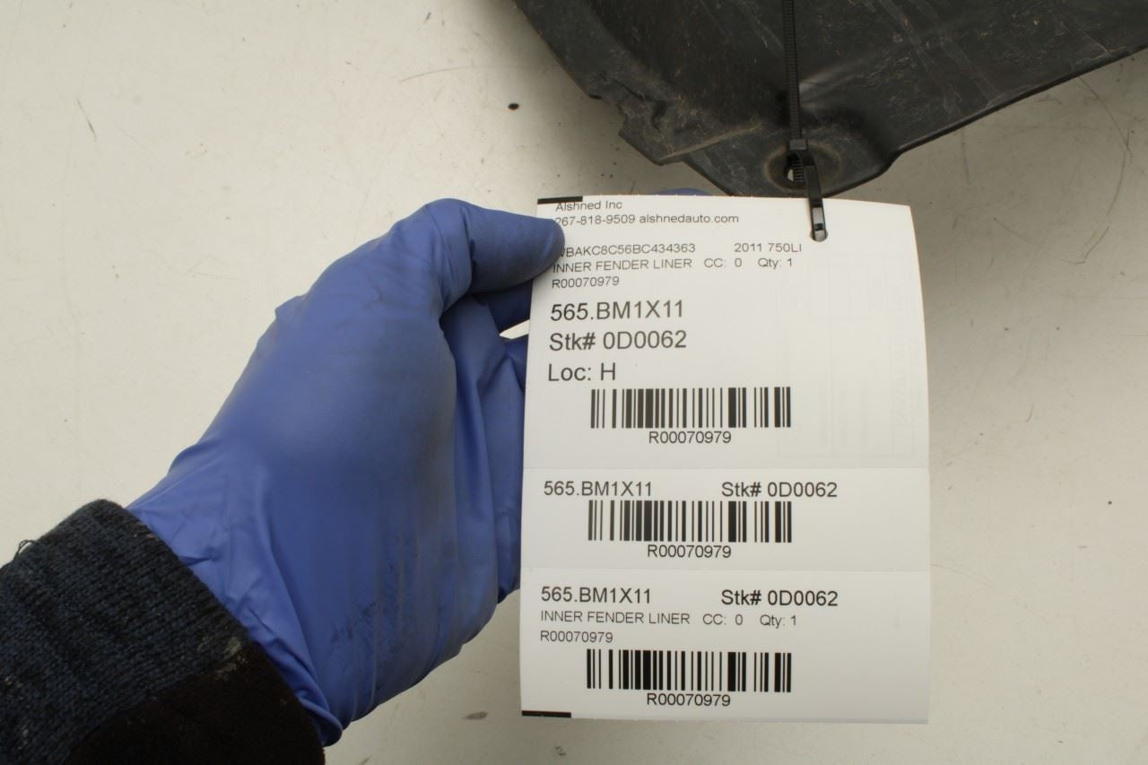 2010-2015 BMW 750Li xDrive Front Left Wheelhouse Liner Splash Shield 51717185163 - Alshned Auto Parts