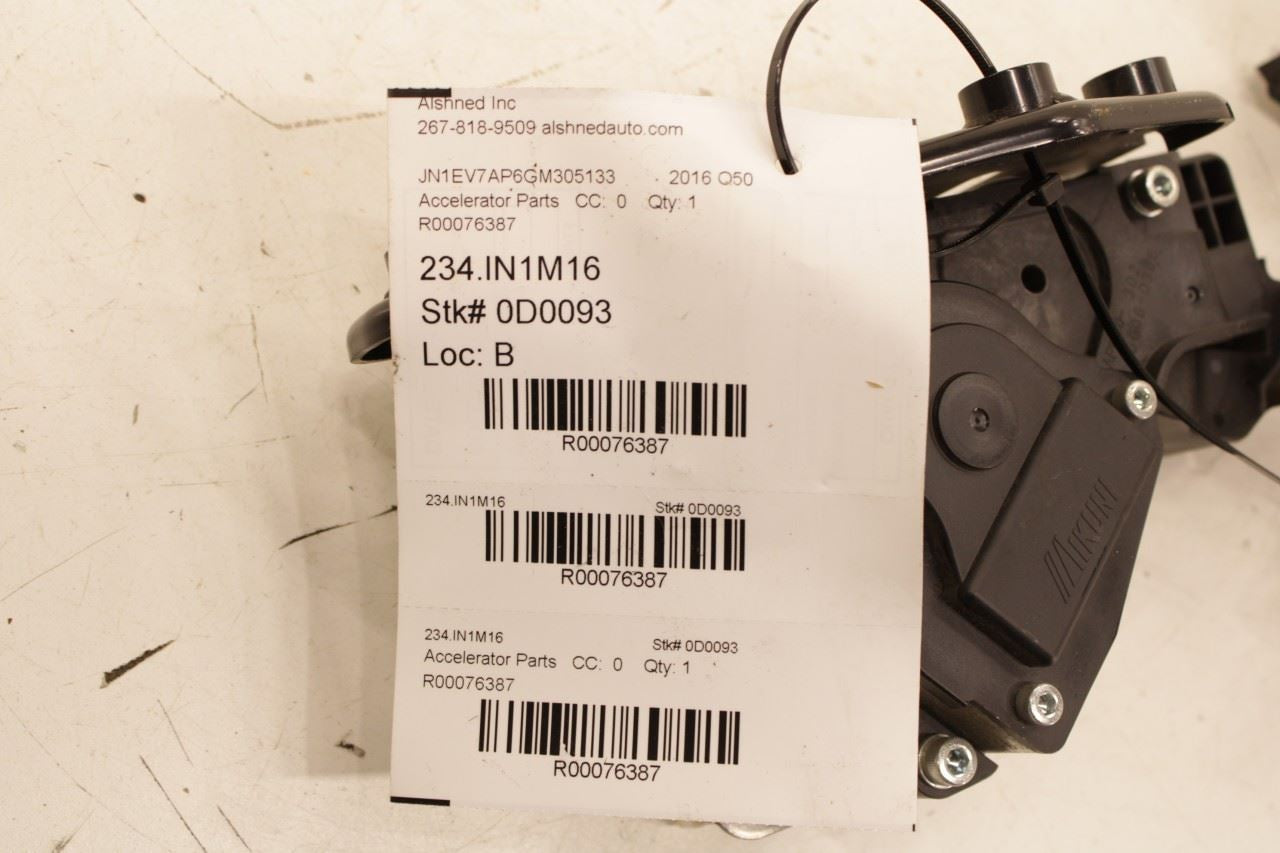 2014-2019 Infiniti Q50 Premium 3.0L RWD Accelerator Throttle Gas Pedal Sensor - Alshned Auto Parts