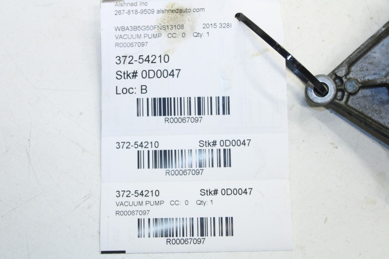 2013-2016 BMW 328I xDrive SULEV 2L Brake Booster Vacuum Pump 11667622380 OEM - Alshned Auto Parts