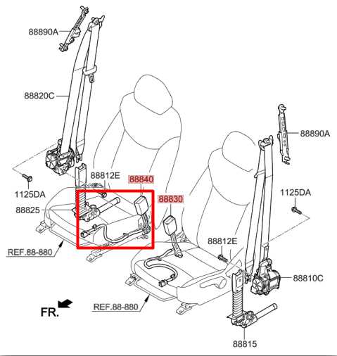 16-20 Hyundai Elantra SEL FWD Front Passenger Right Side Seat Belt Buckle *ReaD* - Alshned Auto Parts