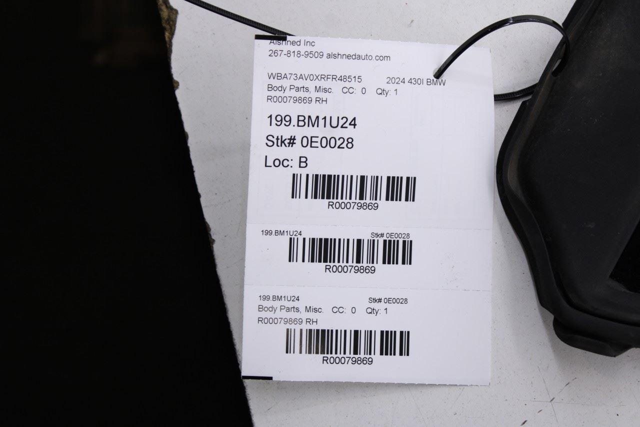 23-25 BMW 430i Gran Coupe xDrive Right B-Pillar Exterior Molding 51137483006 OEM - Alshned Auto Parts