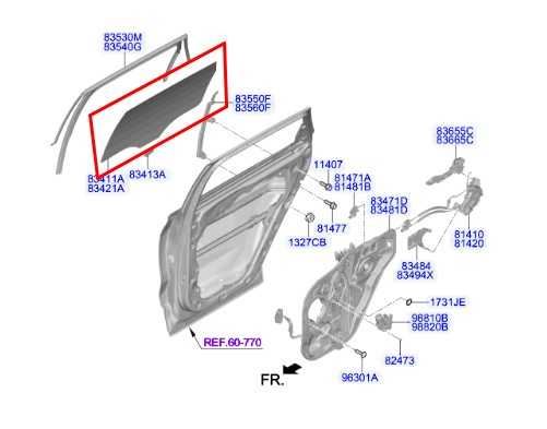 2019-2023 Hyundai Santa Fe Rear Right Side Door Window Glass 83421-S1010 OEM - Alshned Auto Parts