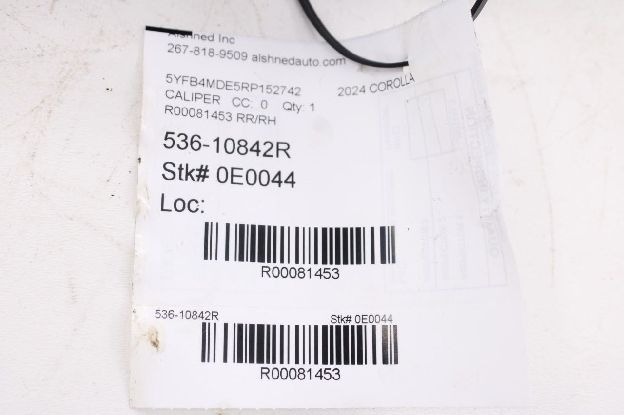 20-26 Toyota Corolla LE Rear Right Passenger Side Disc Brake Caliper 47830-0235013