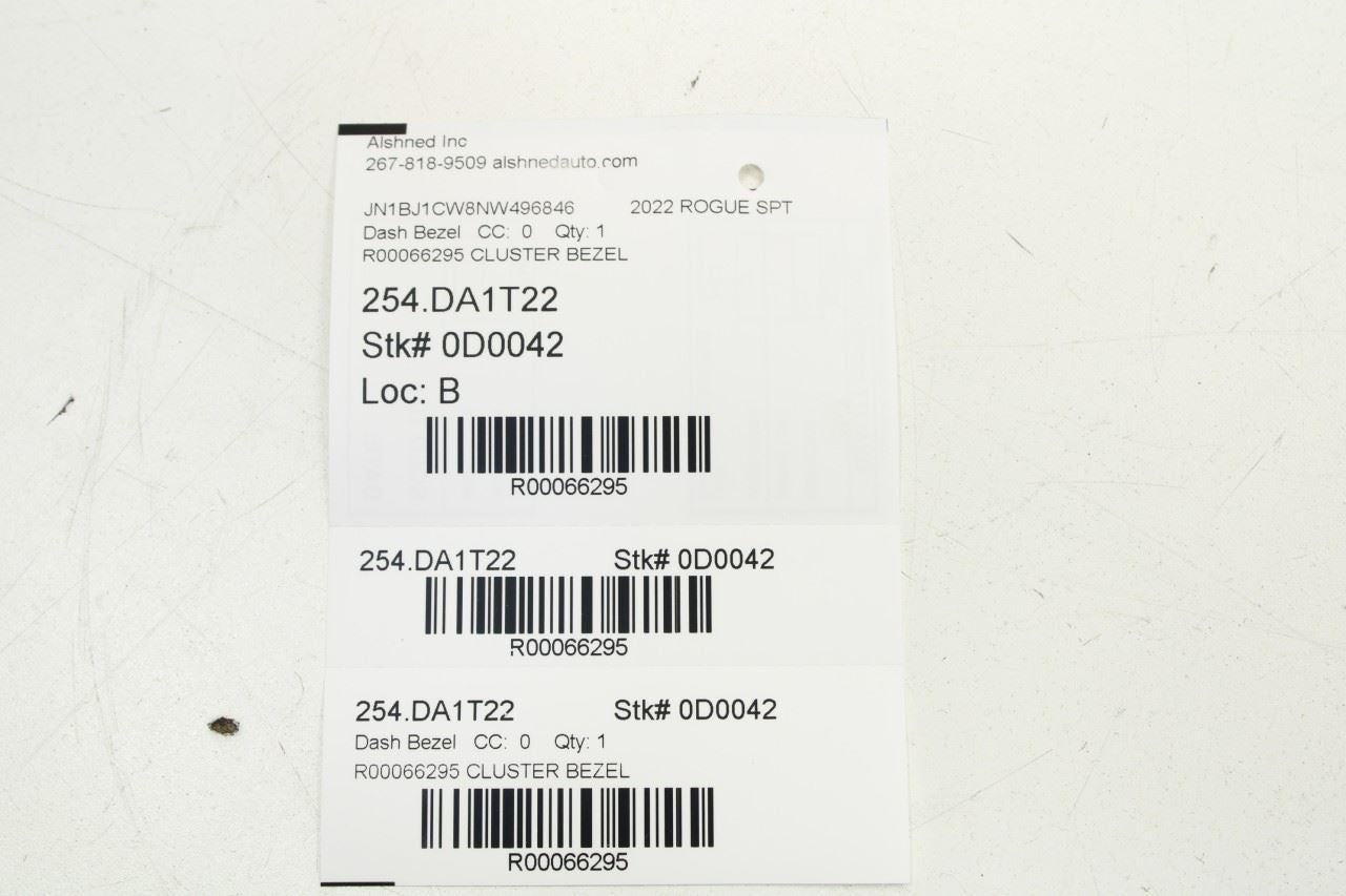 17-22 Nissan Rogue Sport SL AWD Dash Speedometer Cluster Bezel Trim 68240-6FP0A - Alshned Auto Parts