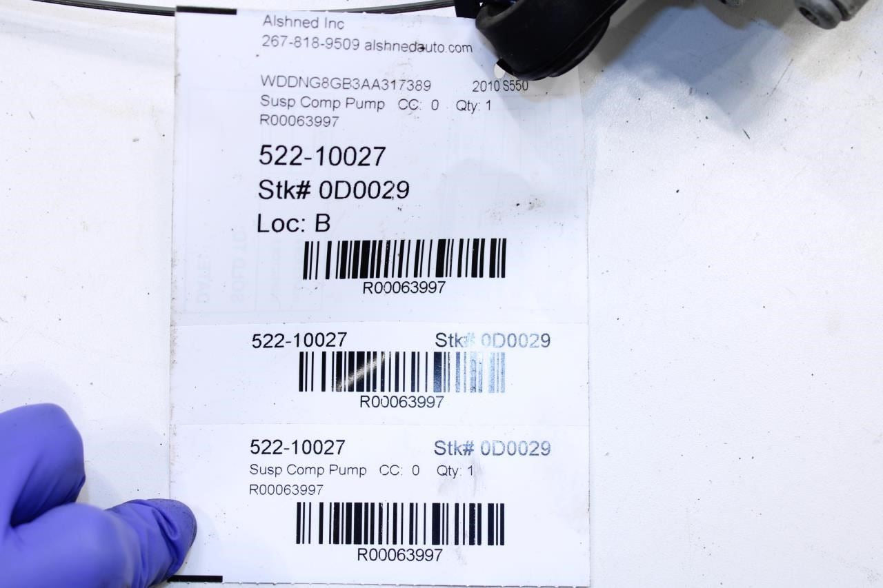 07-11 Mercedes-Benz S550 AWD Air Suspension Compressor Pump 221-320-17-04-80 OEM - Alshned Auto Parts