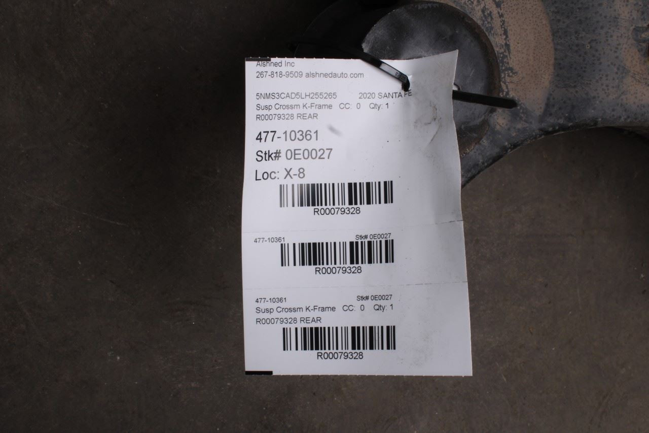2019-2020 Hyundai Santa Fe SEL AWD Rear Crossmember Subframe 55405-S1250 OEM - Alshned Auto Parts