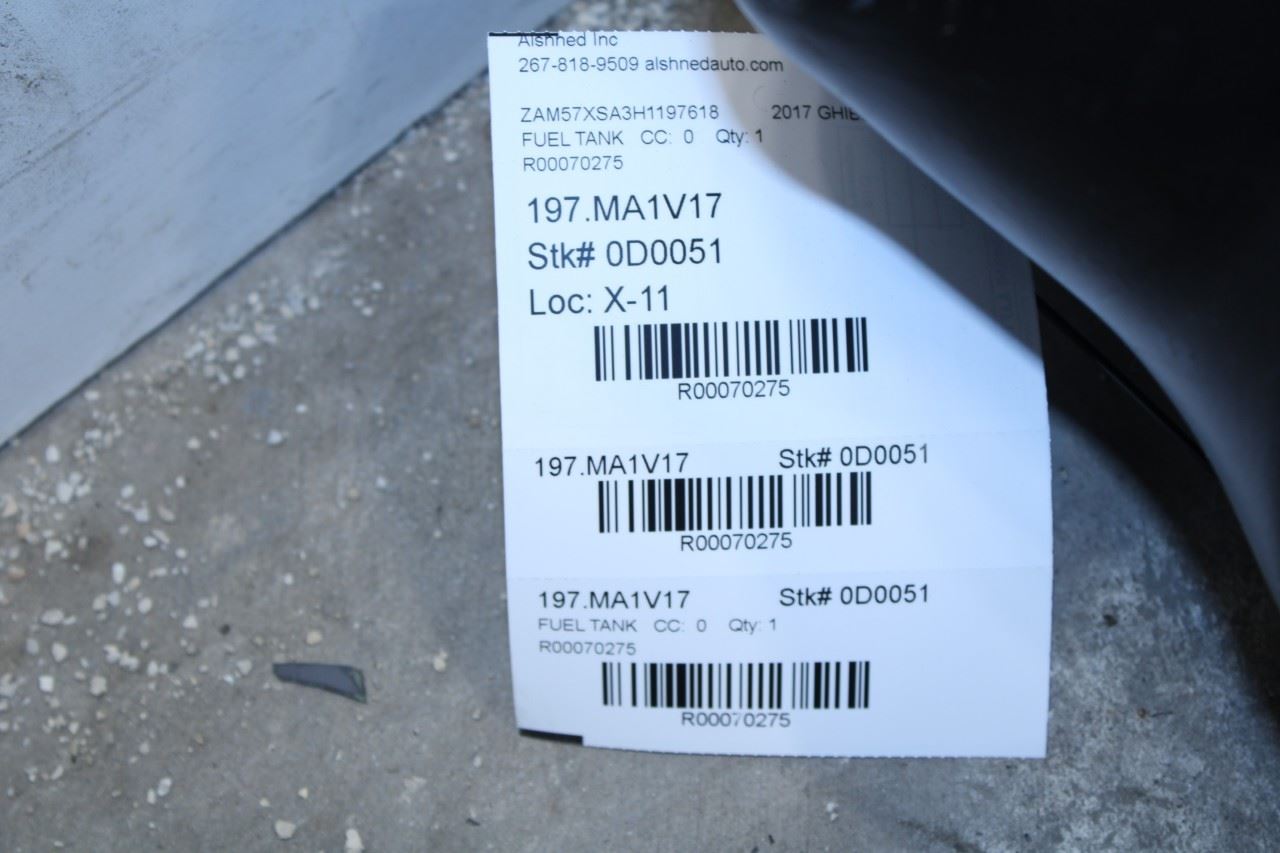 2017-2020 Maserati Ghibli 3.0L Fuel Gas Tank 21.1 US Gallons 670038248 OEM - Alshned Auto Parts
