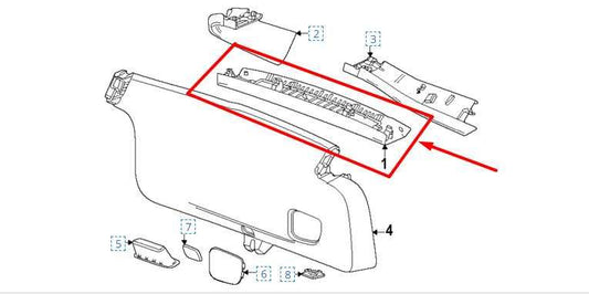 2024-2025 Chevrolet Trax Liftgate Back Door Upper Trim Cover Panel 42864806 OEM - Alshned Auto Parts