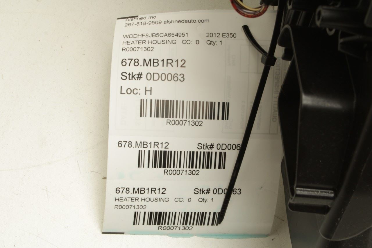 10-16 Mercedes-Benz E350 Sport 4Matic HVAC Heater Blower Housing Box 2128305060 - Alshned Auto Parts