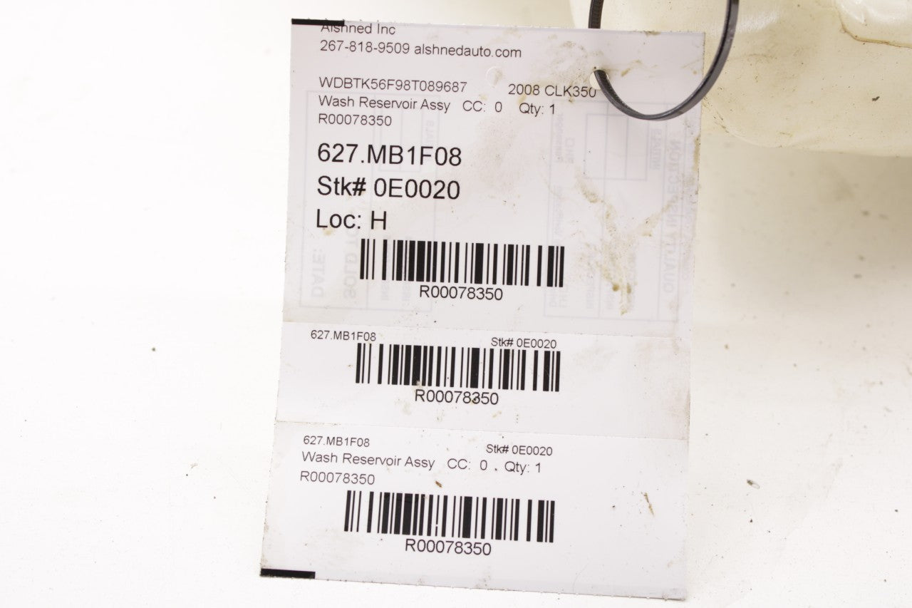 06-09 Mercedes-Benz CLK 350 Windshield Washer Reservoir Bottle 203-869-00-20 OEM - Alshned Auto Parts