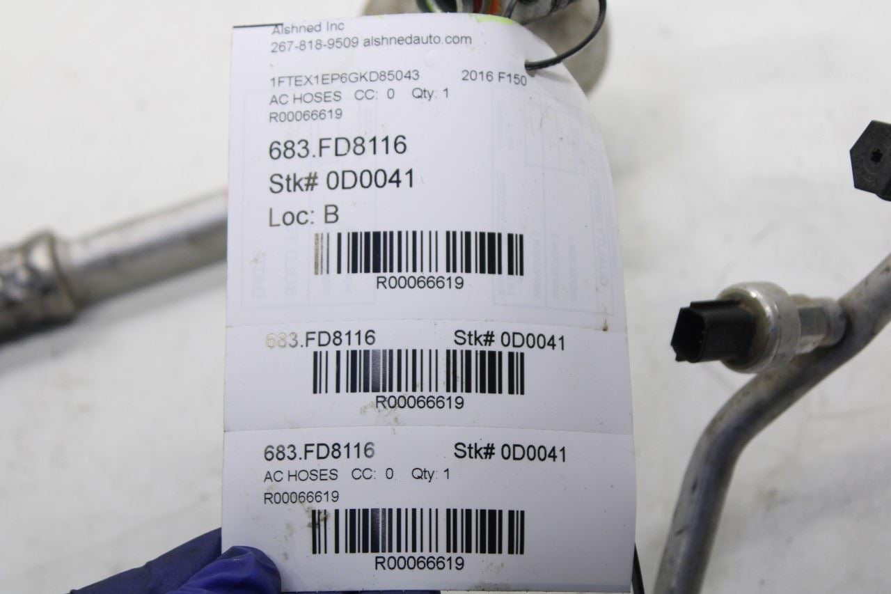 2015-17 Ford F150 Super Cab 2.7L AC Air Conditioning Discharge and Suction Line - Alshned Auto Parts