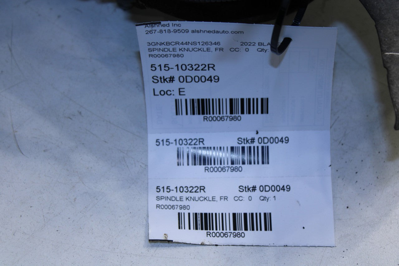 2019-2024 Chevrolet Blazer 2LT Front Right Side Spindle Knuckle Hub 84560118 OEM - Alshned Auto Parts