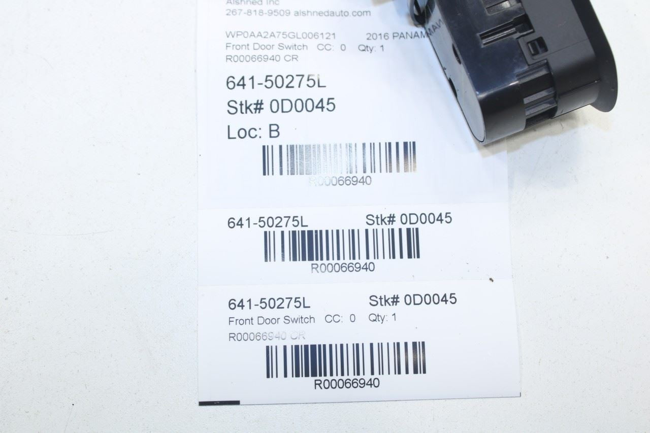 11-2016 Porsche Panamera 4 FR LH Master Power Window Switch 7PP959858AE OEM ReaD - Alshned Auto Parts