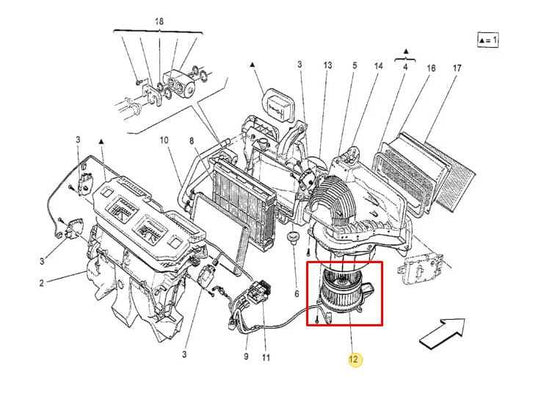2014-2016 Maserati Ghibli S HVAC AC Blower Fan Motor Q4 673000088 OEM - Alshned Auto Parts