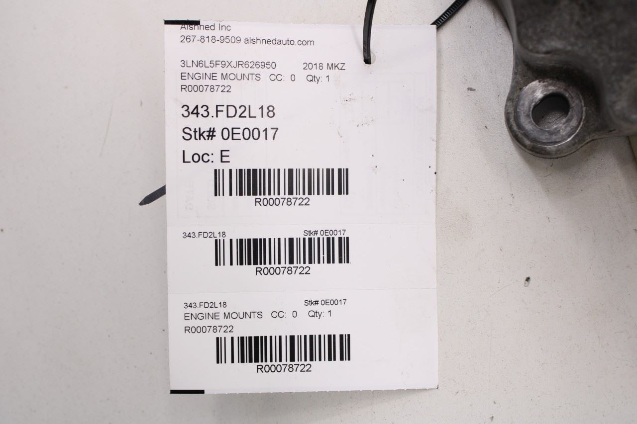 2017-2020 Lincoln MKZ Reserve 2.0L AWD Left Side Auto Transmission Mount Bracket - Alshned Auto Parts
