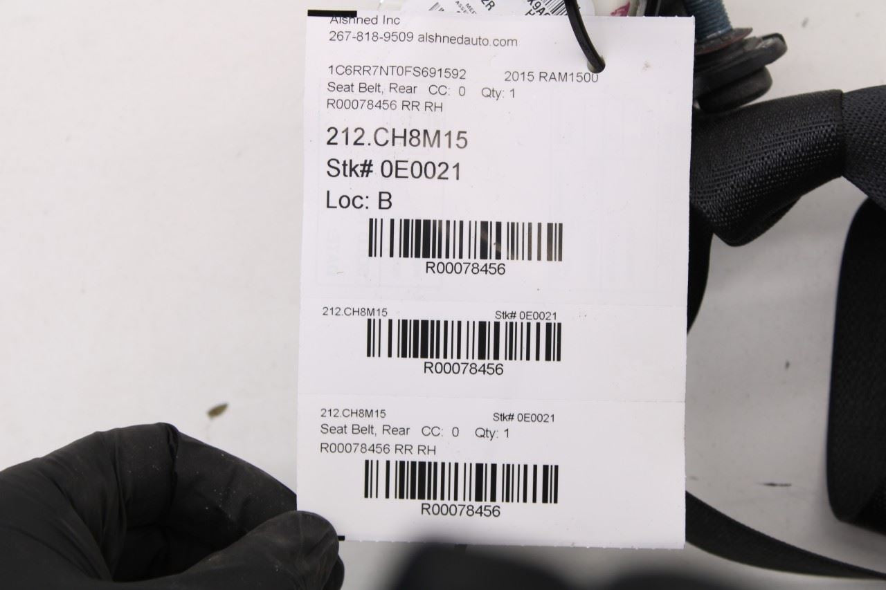 13-19 Ram 1500 Laramie Crew Cab 5.7L Rear Right Side 2nd Row Seat Belt Retractor - Alshned Auto Parts