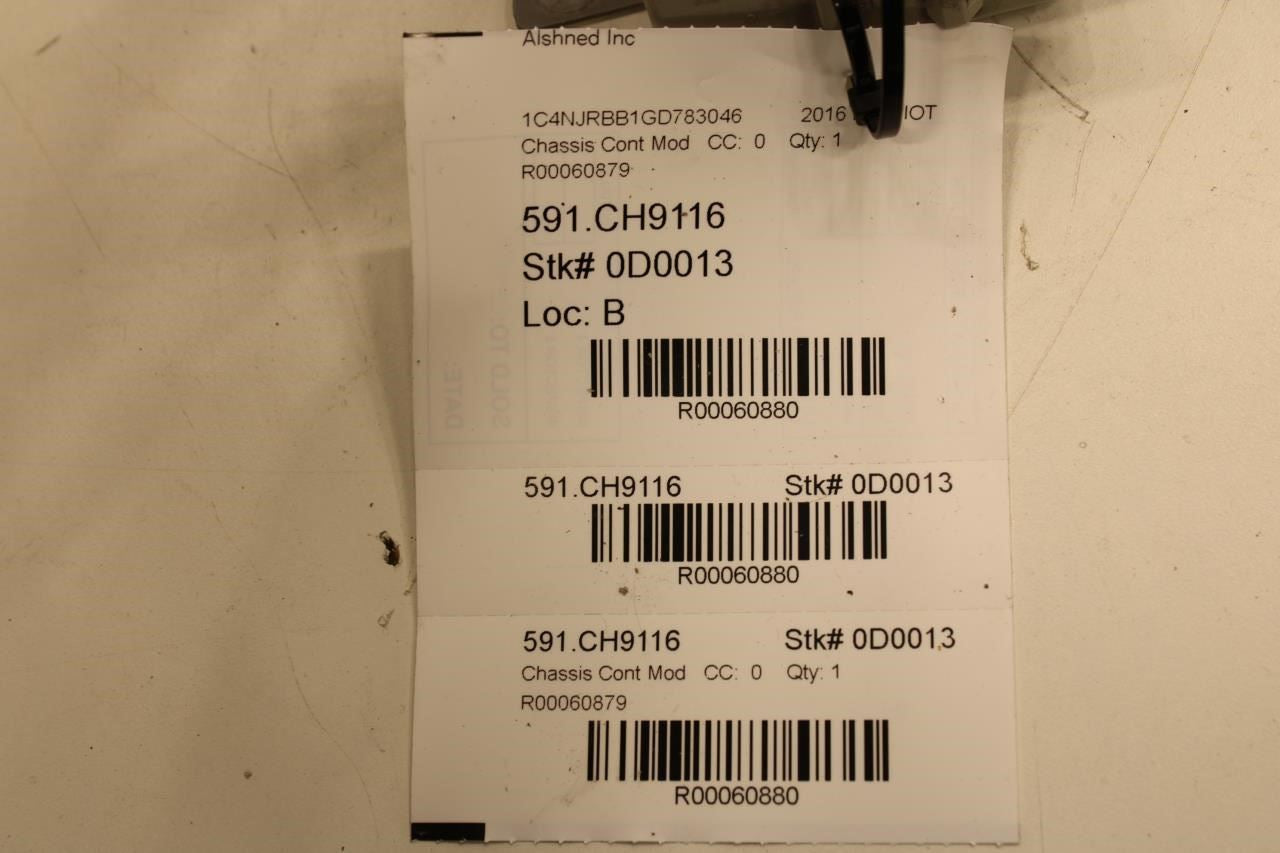 07-2017 Jeep Patriot Sport SE AWD Driveline Suspension Control Module 5033301AI - Alshned Auto Parts